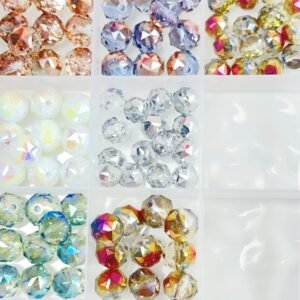 【Live開封】1袋/10-15個-ガラスビーズ-（8-10mm）一袋に10-15個入っています